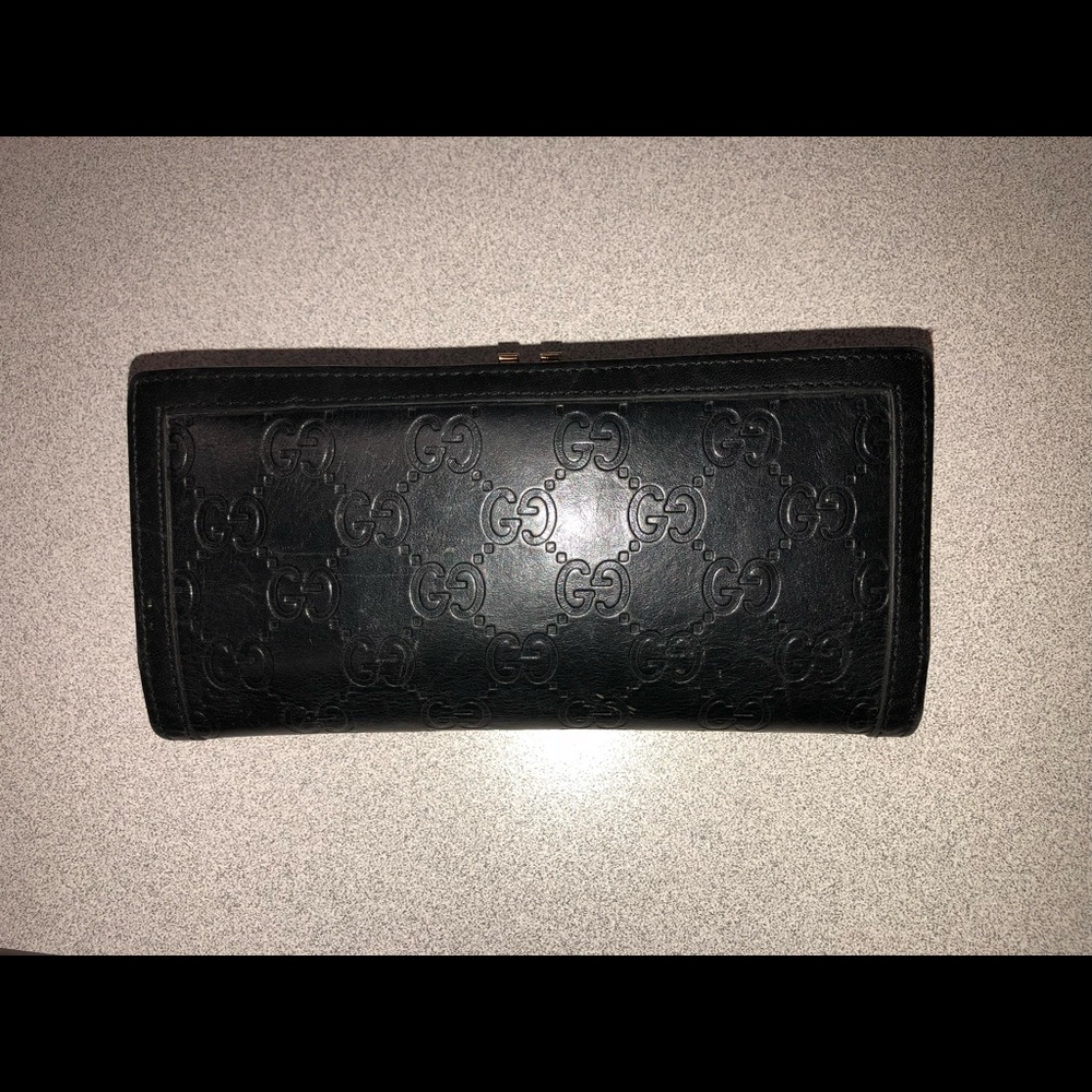 *SOLD* Gucci Guccissima Long Wallet